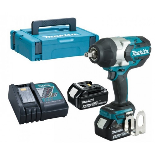 Makita DTW1002RTJ Akkus ütvecsavarbehajtó 1/2" Li -ion (2x5,0 Ah/18V) MAKPAC