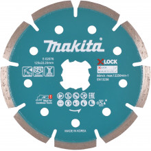 Makita E-02076 X-LOCK Szegmenses gyémánttárcsa 125x22,23mm