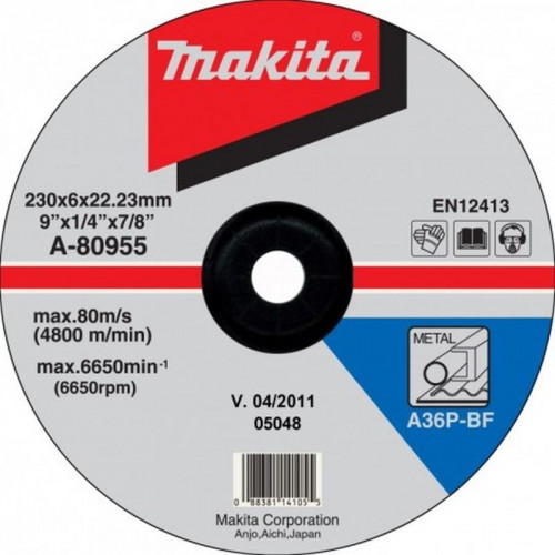 Makita A-80955 csiszolótárcsa acélhoz 230x6x22mm