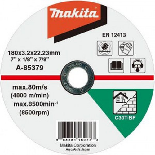Makita A-85379 vágókorong kőhöz 180x3x22mm