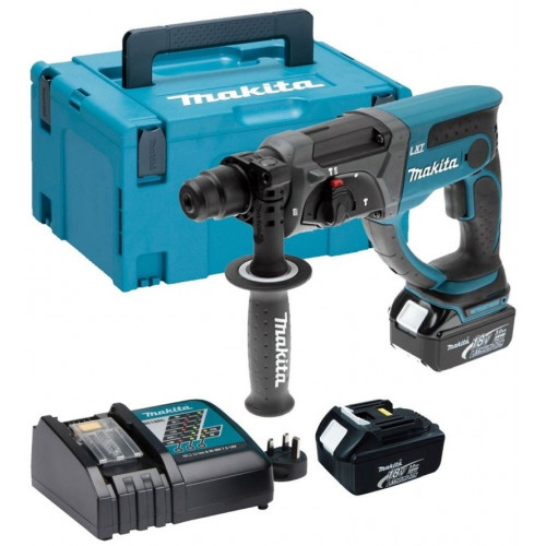 Makita DHR202RTJ Akkus fúró-vésőkalapács Li-ion LXT (2x5,0Ah/18V) Makpac