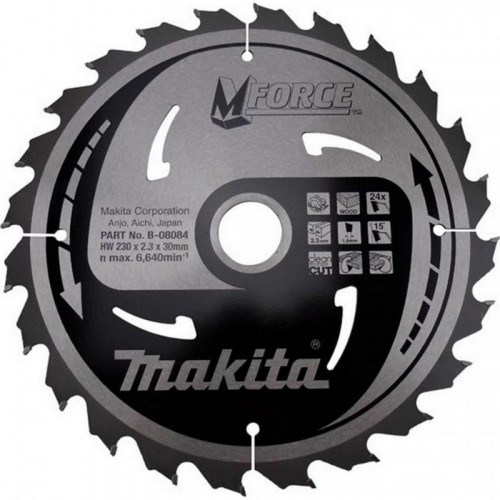 Makita B-08084 Mforce körfűrészlap, 230x30mm 24Z Makita B-08084 Mforce körfűrészlap, 230x30mm 24Z