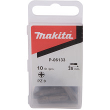 Makita P-06133 pozidrive behajtóbit, 1/4 "PZ3, 25mm, 10db.