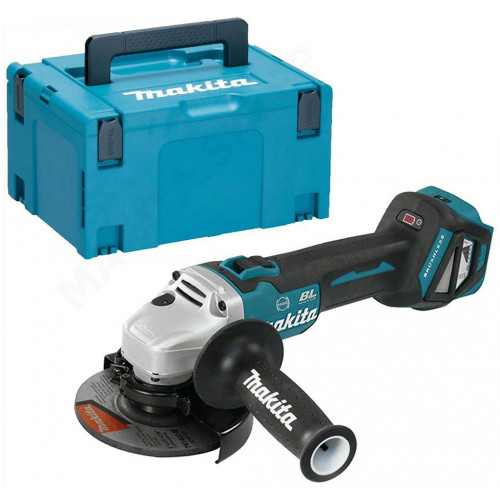 Makita DGA514ZJU Sarokcsiszoló 18V 125mm (akku és töltő nélkül) BLDC AWS, Makpac