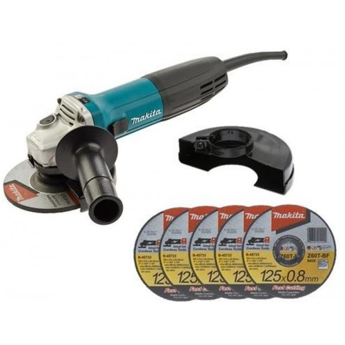 Makita GA5030RX1 Sarokcsiszoló + 5db vágólemez 125mm, 720W