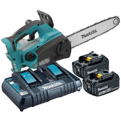 Makita DUC302PR2 akkus láncfűrész 30cm, Li-on LXT 2x18V/3,0Ah + töltő