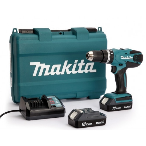 Makita HP457DWE akkus ütvefúró-csavarozó 2x Li-ion 18V/1,5Ah G