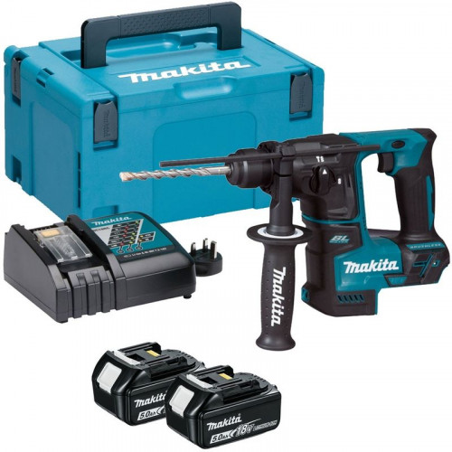 Makita DHR171RTJ Akkus fúrókalapács SDS-Plus 1,2J, Li-ion Li-ion LXT (2x5,0Ah/18V) Makpac