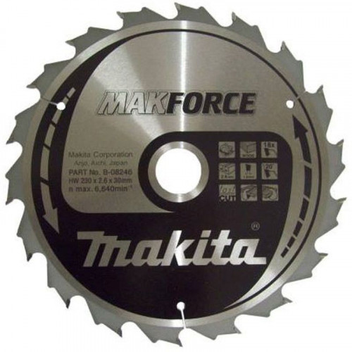 Makita B-08246 Makforce körfűrészlap, 230x30mm 18Z