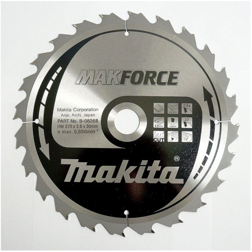 Makita B-32172 Makforce körfűrészlap, 270x30mm 24Z