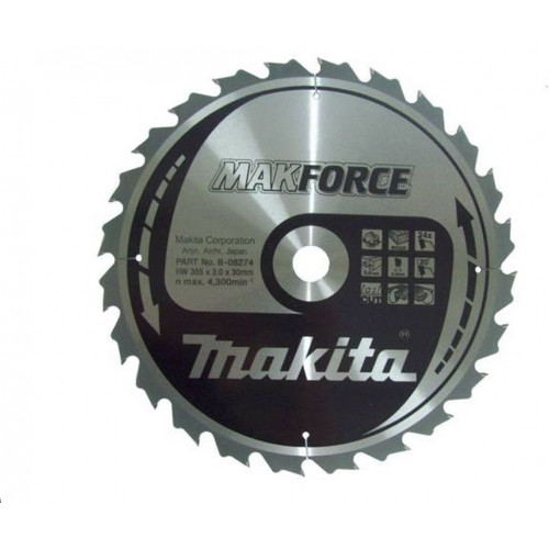Makita B-08274 Makforce körfűrészlap, 355x30mm 24Z Makita B-08274 Makforce körfűrészlap, 355x30mm 24Z