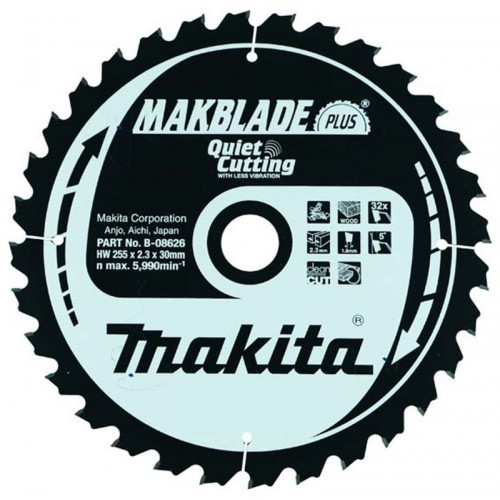 Makita B-08626 Makblade Plus körfűrészlap, 255x30mm 32Z