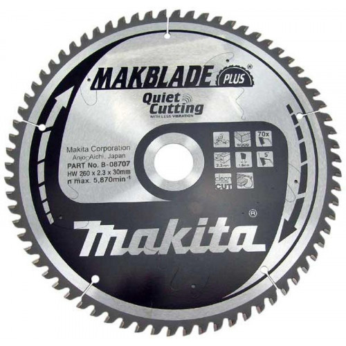 Makita B-32530 Makblade Plus Körfűrészlap, 260x30mm 70Z