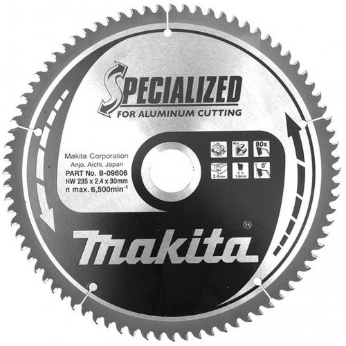 Makita B-09606 Specialized körfűrészlap, 235x30mm 80Z