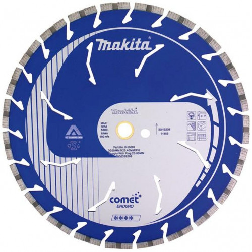 Makita B-12762 gyémánttárcsa szegmentált Comet Rapid 115x22,23mm