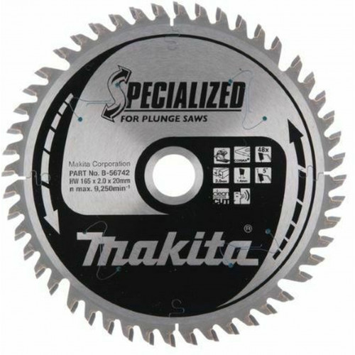 Makita B-56742 Specialized Corian körfűrészlap, 165x20mm 48Z