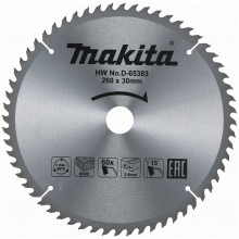 Makita D-65383 Standard körfűrészlap, 260x30mm 60Z