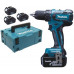 Makita DDF459RF3J Akkus fúró- csavarbehajtó Li-ion 3x 18V 3,0 Ah, systainer