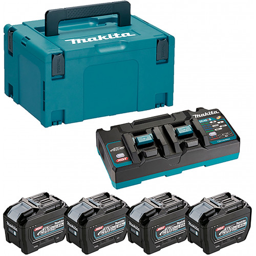 Makita akku Li-ion XGT 40V 4xBL4080F+DC40RB+Makpac 1910A8-3 Makita akku Li-ion XGT 40V 4xBL4080F+DC40RB+Makpac 1910A8-3