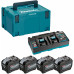 Makita akku Li-ion XGT 40V 4xBL4080F+DC40RB+Makpac 1910A8-3