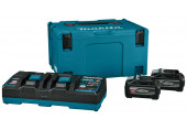 Makita 1911D8-0 Akku és töltő szett Li-ion XGT (40V/2xBL4040F+DC40RB)+Makpac