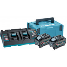 Makita 191U13-9 Akku és töltő szett Li-ion XGT 40V 2xBL4050F+1xDC40RB+Makpac