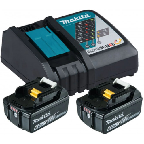 Makita 199480-6 Akku és gyorstöltő készlet, 2 db, 199480-6, 18 V, 6 Ah, 230 V tápfeszültsé