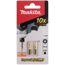 Makita B-28466 Impact Gold torziós bit PZ3, 25mm/2db