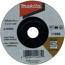 Makita A-80852 csiszolótárcsa 100x6x16