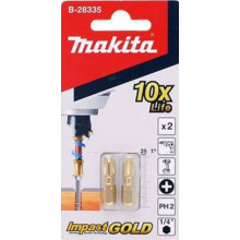 Makita B-28335 Impact Gold torziós bit PH2, 1/4, 25mm/2db