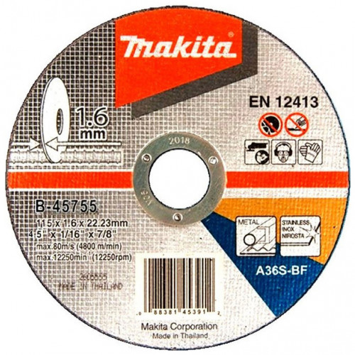 Makita B-45755 Vágókorong INOX 115x 1,6 x 22,23, 1db