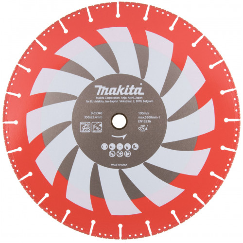 Makita B-55348 Rescue Gyémánt vágókorong, 350 x 25,4 x 3,4 mm