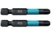 Makita B-63769 Impact Black (E-form) torziós csavarbehajtó bit, PZ3-50mm, 2 db