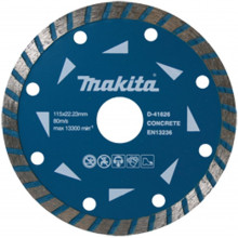 Makita D-41626 Turbo gyémánttárcsa, 115mm x 22,23 mm