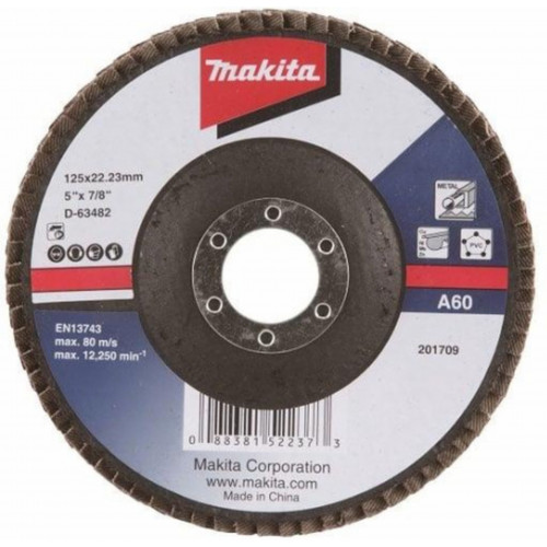 Makita D-63482 lamellás csiszolótárcsa 125mm A60 Makita D-63482 lamellás csiszolótárcsa 125mm A60