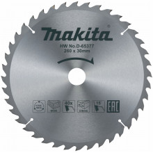 Makita D-65377 Körfűrészlap 260mm x 30mm, Fogszám 40