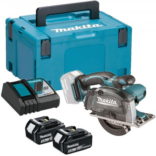 Makita DCS552RTJ Akkus fémvágó körfűrész 136mm, Li-ion LXT (2x5,0Ah /18V) Makpac