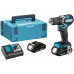 Makita DDF487RAJ Akkus fúró-csavarbehajtó Li-ion LXT (2x2,0Ah+DC18RC)+MAKPAC