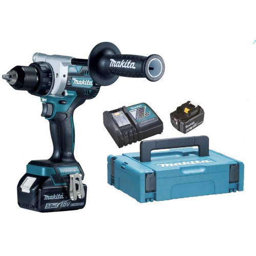 Makita DDF492RTJ akkus szénkefe nélküli csavarozó Li-ion LXT (18V/2x5,0Ah) Makpac