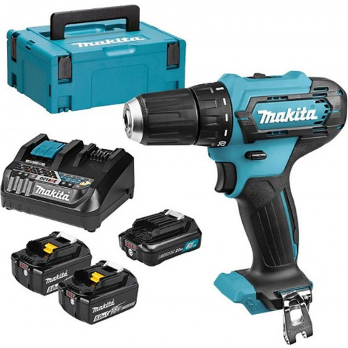 Makita DF333DNX10 fúró-csavarbehajtó Li-ion CXT 1x12V/2,0Ah + 2x18V/5,0Ah