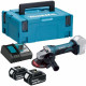 Makita DGA452RTJ Akkus sarokcsiszoló 115 mm Li-ion LXT (2x5,0Ah/18V) Makpac