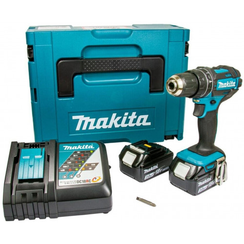 KIÁRUSÍTÁS Makita DHP482RFJ Akkus ütvefúró-csavarbehajtó 18V/2x3,0Ah SÉRÜLT CSOMAGOLÁS