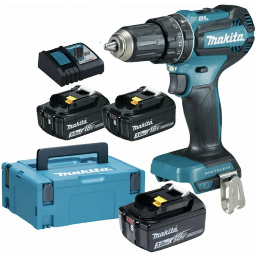 Makita DHP485RF3J Akkumulátoros ütvefúró és csavarhúzó Li-ion (3x3,0Ah/18V) Makpac Makita DHP485RF3J Akkumulátoros ütvefúró és csavarhúzó Li-ion (3x3,0Ah/18V) Makpac