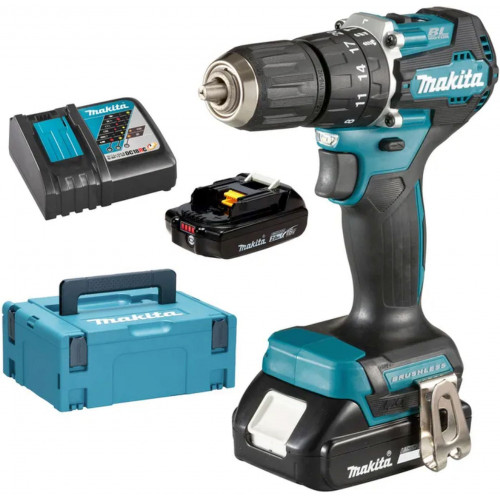 Makita DHP487RAJ Akkus ütvefúró-csavabehajtó Li-ion LXT (18V/2x2,0Ah), Makpac