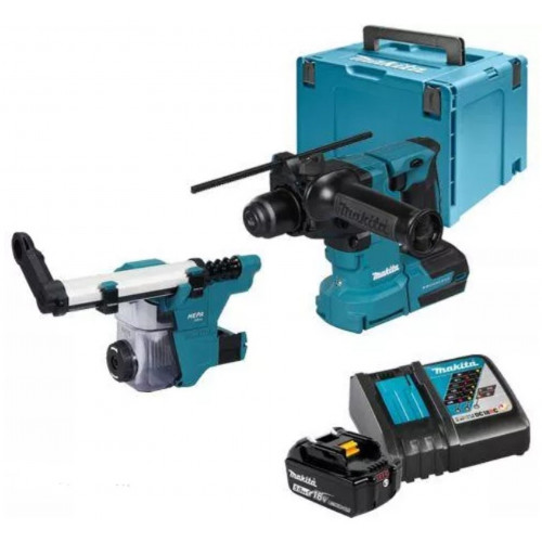 Makita DHR183RTWJ Akkus fúró-vésőkalapács SDS+, Li-ion LXT (18V/2x5,0Ah) Makpac