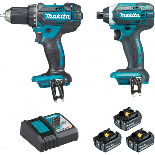 Makita DLX2127TJ1 Akkus szett DDF482+DTD152 Li-ion LXT 18V (3x5,0Ah+DC18RC+MAKPAC)
