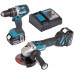 Makita DLX2210TJ1 Akkus gépszett DGA506Z+DHP484Z Li-ion LXT 18V (2x5,0Ah+DC18RC+MAKPAC)