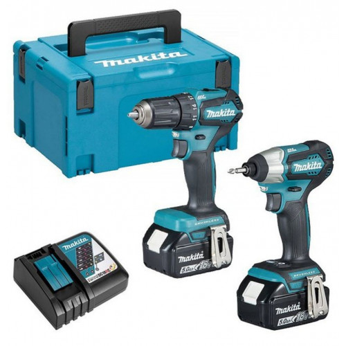 Makita DLX2220TJ Akkus szett DDF483+DTD155 Li-ion LXT 18V (2x5,0Ah+DC18RC+MAKPAC)