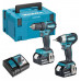 Makita DLX2220TJ Akkus szett DDF483+DTD155 Li-ion LXT 18V (2x5,0Ah+DC18RC+MAKPAC)