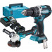 Makita DLX2272TJ Akkus gépszett DHP484Z+DGA513Z Li-ion LXT (18v/2x5,0Ah) Makpac 4